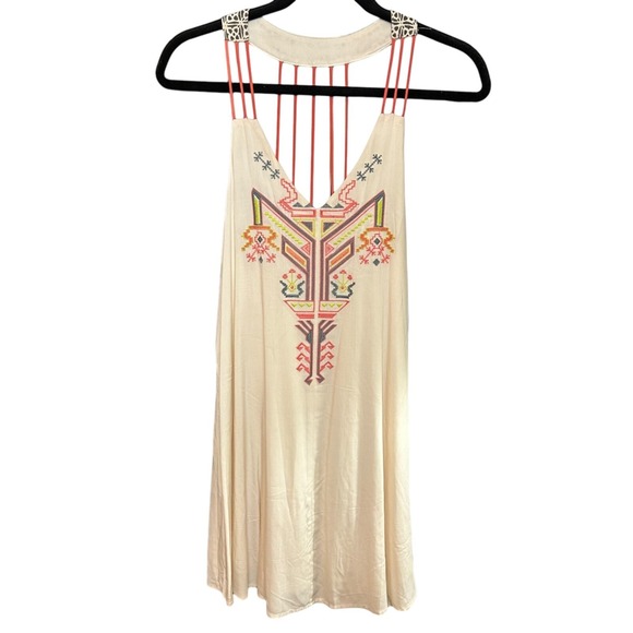 Flying Tomato Dresses & Skirts - NWOT Flying Tomato Dress Cream Embroidered Mini Boho Western Festival Country SM